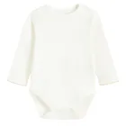 Cool Club, Set pentru fete, Body cu maneca lunga, Salopeta cu botosei, alb