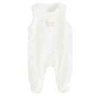 Cool Club, Set pentru fete, Body cu maneca lunga, Salopeta cu botosei, alb