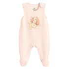 Cool Club, Set pentru fete, Body cu maneca lunga, Salopeta cu botosei velur, mix, imprimeu Doamna si Vagabondul