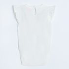Cool Club, Set pentru fete, Body cu maneca scurta, Pantaloni scurti, alb, violet