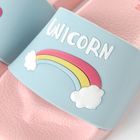 Cool Club, Slapi pentru fete, roz, imprimeu Unicorn