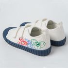 Cool Club, Tenisi pentru baieti, ecru, imprimeu Marvel Super Heroes, talpa Barefoot