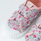 Cool Club, Tenisi pentru fete, roz, talpa Barefoot, imprimeu Minnie Mouse