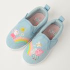 Cool Club, Tenisi tip slip on pentru fete, albastru, imprimeu Peppa Pig