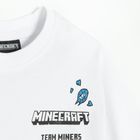 Cool Club, Tricou pentru baieti, alb, imprimeu Minecraft
