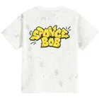 Cool Club, Tricou pentru baieti, alb, imprimeu SpongeBob