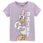 Cool Club, Tricou pentru fete, violet, alb, imprimeu Daisy, set, 2 buc.