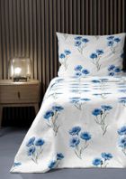 Cottage Home, Flori, set lenjerie de pat single, 140-200 cm