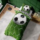 Fotbal, set lenjerie de pat single, 140-200 cm