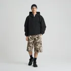 Geaca anorak impermeabila cu gluga si croiala boxy NOWEAR