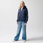 Hanorac oversize cu fermoar unisex NOWEAR