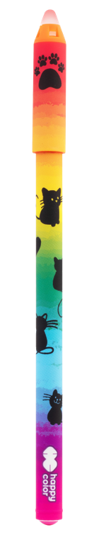 Happy Color, Miaow! pix cu cerneala care se sterge, albastru, 0,5 mm, 1 buc.