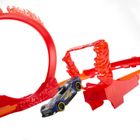 Hot Wheels Track Builder, Flame Stunt Pack, set de joaca