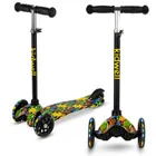 Kidwell, Uno, trotineta cu 3 roti LED, mix