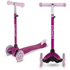 Kidwell, Uno, trotineta cu 3 roti LED, roz