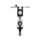 Kinderkraft, 2Way Next, bicicleta fara pedale cu accesorii, verde-gri
