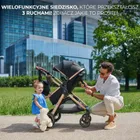 Kinderkraft, Esme, carucior multifunctional 3in1, Pure Black