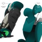 Kinderkraft, Junior Fix 2 Plus, i-Size, scaun auto, green, 100-150 cm