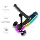 Kinderkraft, Raket, trotineta cu 3 roti LED, Black