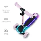 Kinderkraft, Raket, trotineta cu 3 roti LED, Pink