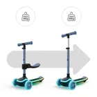 Kinderkraft, RAKET UP, trotineta LED cu 3 roti cu sezut, 2in1, Blue