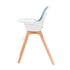Kinderkraft, Tixi, scaun de masa 2in1, turcoaz