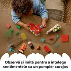 LEGO DUPLO Town, Camion de pompieri cu furtun si pompier, 10473