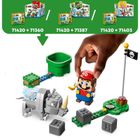 LEGO Super Mario, Set de extindere Rinocerul Rambi, 71420