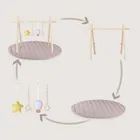 Lionelo, Anis, set: stand educativ din lemn si covoras