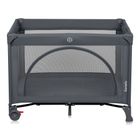 Lionelo, Laura, patut de calatorie compact 2in1, Grey Concrete