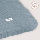 Lionelo, paturica din muselina, Stone Blue, 70-100 cm