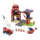 Marioinex, Mini Waffle, City, Statia de pompieri, set de constructie, 280 piese