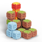 Marioinex, Mini Waffle, Green Blocks, set de constructie, 142 piese
