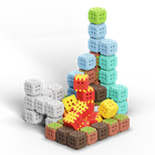 Marioinex, Mini Waffle, Green Blocks, set de constructie, 502 piese