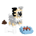 Marioinex, Mini Waffle, Pocket Pets Puppies, Caine ciobanesc de Shetland, set de constructie, 49 piese