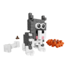 Marioinex, Mini Waffle, Pocket Pets Puppies, Husky, set de constructie, 44 piese