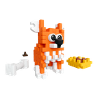 Marioinex, Mini Waffle, Pocket Pets Puppies, Welsh Corgi Pembroke, set de constructie, 49 piese
