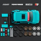 Mattel Brick Shop, Hot Wheels, Speed Series '90, Honda Civic EF, set de constructie, 248 piese