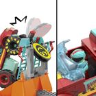 MEGA Hot Wheels, Monster Trucks Demo Derby Extreme Trick Course, set de constructie, 151 piese
