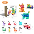 Mideer, blocuri magnetice, 100 piese