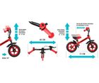 Milly Mally, Dragon, bicicleta fara pedale cu frana, Multicolor