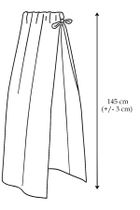 MimiNu, Muselina Premium, baldachin pentru patut, crema, 220-145 cm