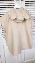 MimiNu, prosop tip poncho, bej, 4-7 ani