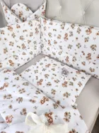 MimiNu, Ratuci, aparatori pentru patut din bumbac, 180-30 cm, bej