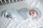 Motherhood, Invelitoare Zip&Swaddle masura 1 (2,5-5kg), Grey/Pink Classics