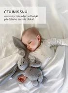 MyHummy (Szumisie), Iepuras 5 in 1 cu pernuta termica din grau, 30 cm, bej