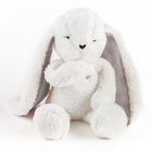 MyHummy (Szumisie), Iepuras, mascota bazaitoare cu mecanism 5in1: zgomot, senzor de somn, melodii, batai de inima, lampa, ecru