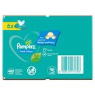 Pampers Fresh Clean, servetele umede, 6 pachete de 80 servetele, 480 buc.