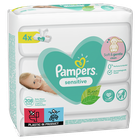 Pampers Sensitive, servetele umede, 4 pachete de 52 servetele, 208 buc.