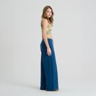 Pantaloni de trening wide leg albastri NOWEAR